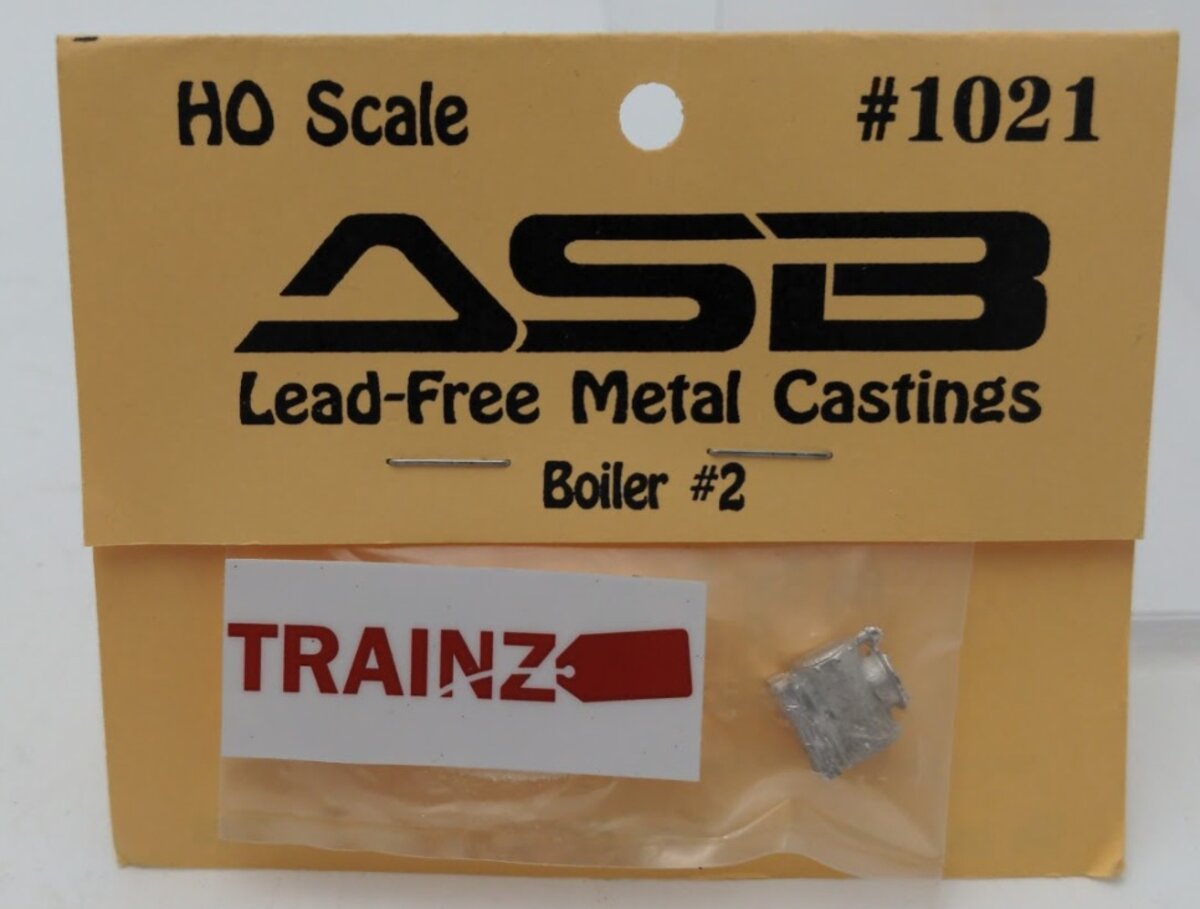 ASB Hobby Co. 1021 HO Scale Boiler # 2 Unpainted Lead Free Metal Castings