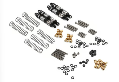 Injora Ascent18/Venture18 53mm Aluminum Oil-Filled Shocks (Black) (4) ASC18-09BS-4