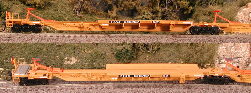 Bowser 42828 HO TTAX Trinity 53' "RAF 53C" Spine Car Set of 5 #555189