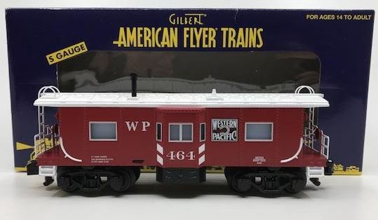 American Flyer 6-48754 S Scale Western Pacific Bay Window Caboose #464