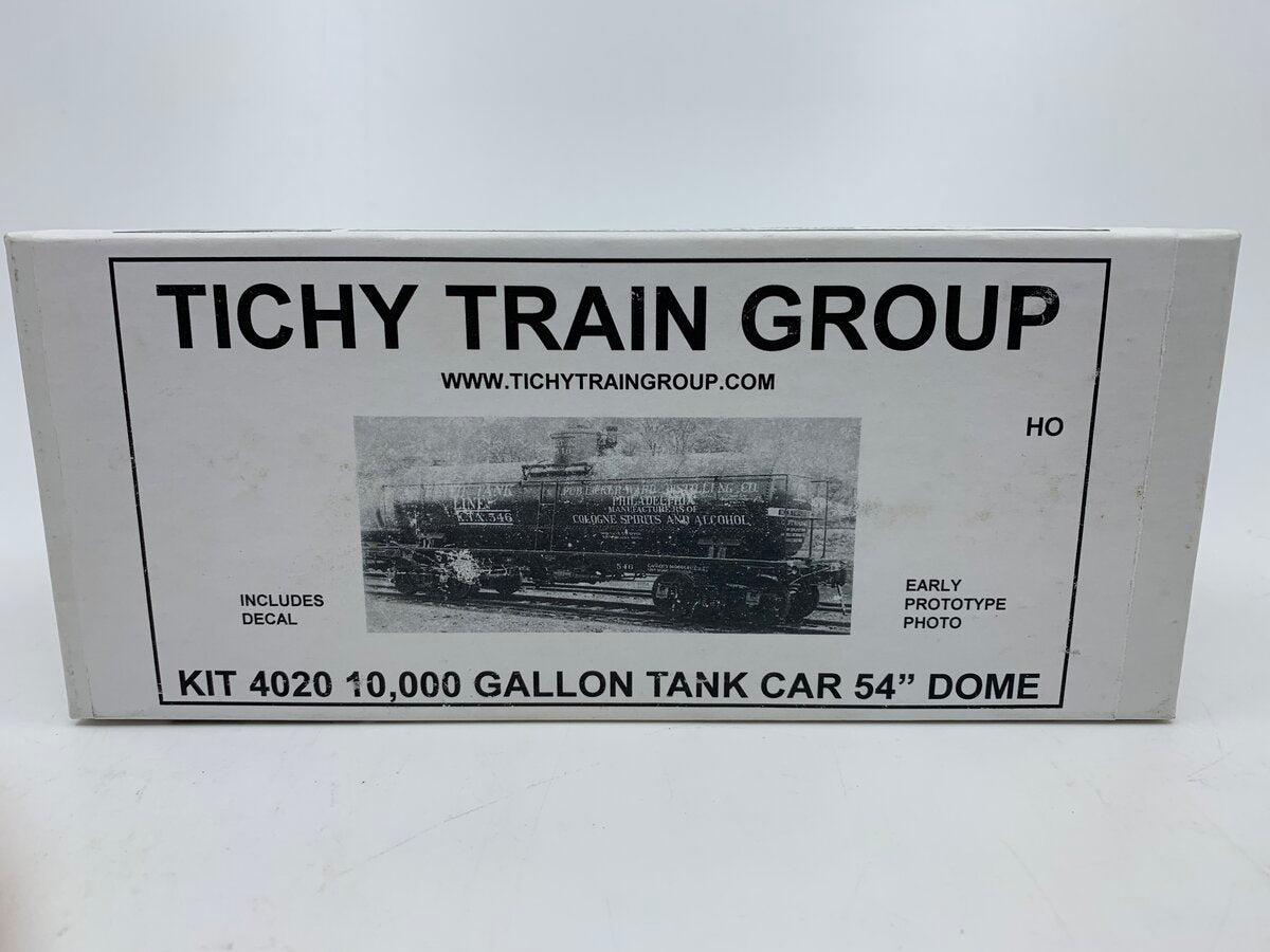 Tichy 4020 HO Undecorated Single Car 36' 10K Gallon USRA Tank Car w/54" Dome Ki