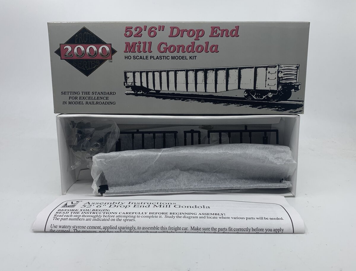 Proto 2000 21040 HO Erie 52'6" Drop End Mill Gondola Kit