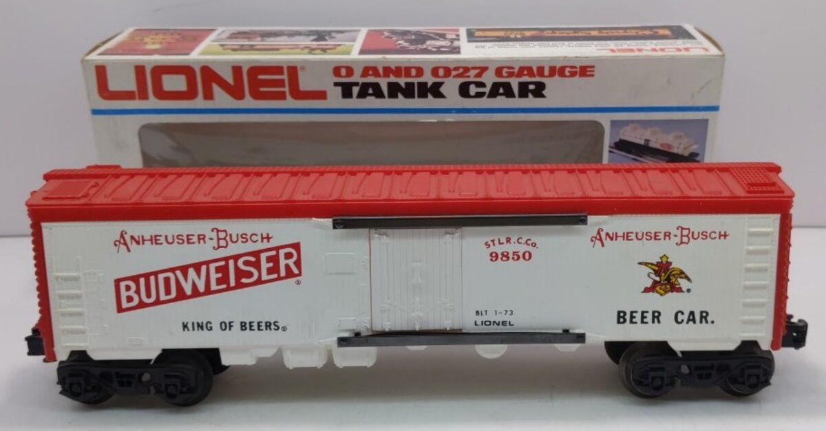 Lionel 6-9850 O Gauge Budweiser Beer Billboard Reefer