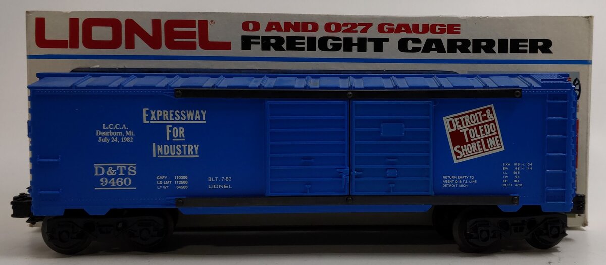 Lionel 6-9460 O Gauge LCCA Detroit & Toledo Shore Line Double Door Boxcar