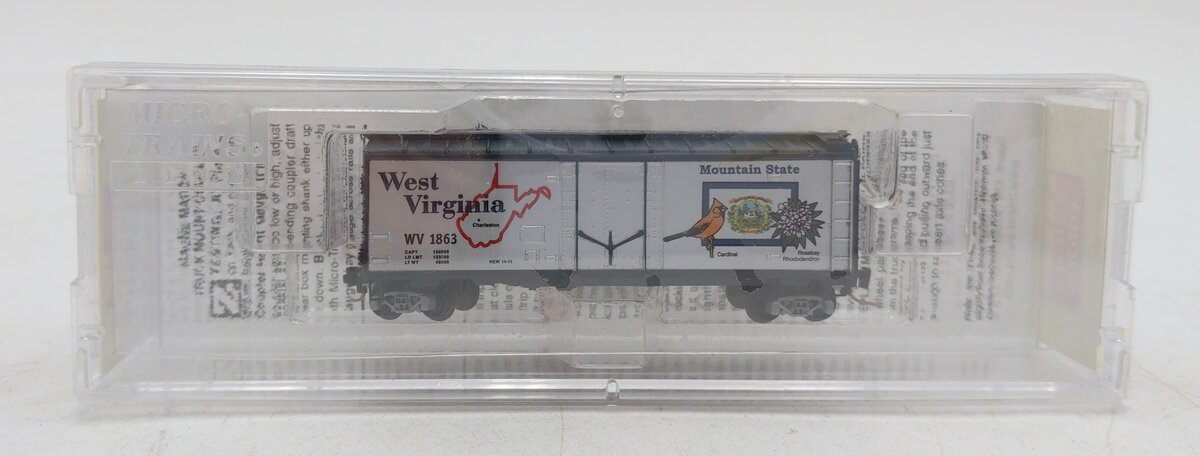 Micro-Trains 50200540 Z West Virginia 40' Plug-Door Box Car #1863