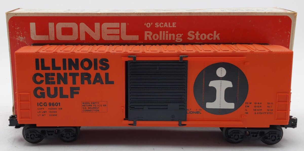 Lionel 6-9601 O Gauge Illinois Central Hi Cube Boxcar