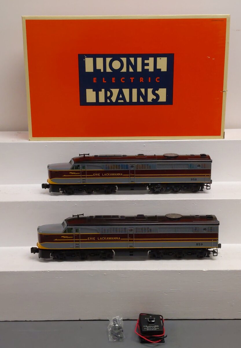 Lionel 6-18116 O Gauge Erie Lackawanna PA AA Diesel Set #858/859 LN/Box