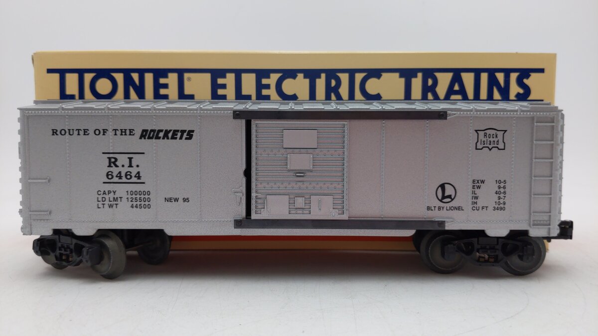 Lionel 6-19269 O Gauge Rock Island "Route Of The Rockets" Boxcar #6464-75