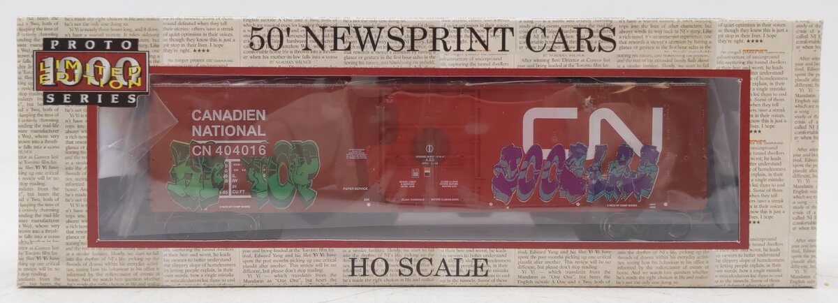Proto 1000 400313 Canadian National Limited Edition Newsprint Car #404016