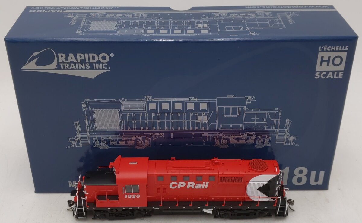 Rapido Trains 032562 HO CPR RS-18u Diesel Locomotive DC/DCC/Sound #1820