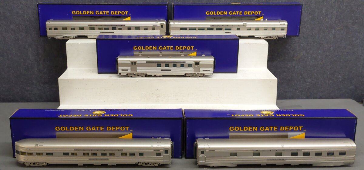 Golden Gate Depot O Santa Fe Super Chief 1951-53 Passenger Set B (Set of 5) 2R LN/Box