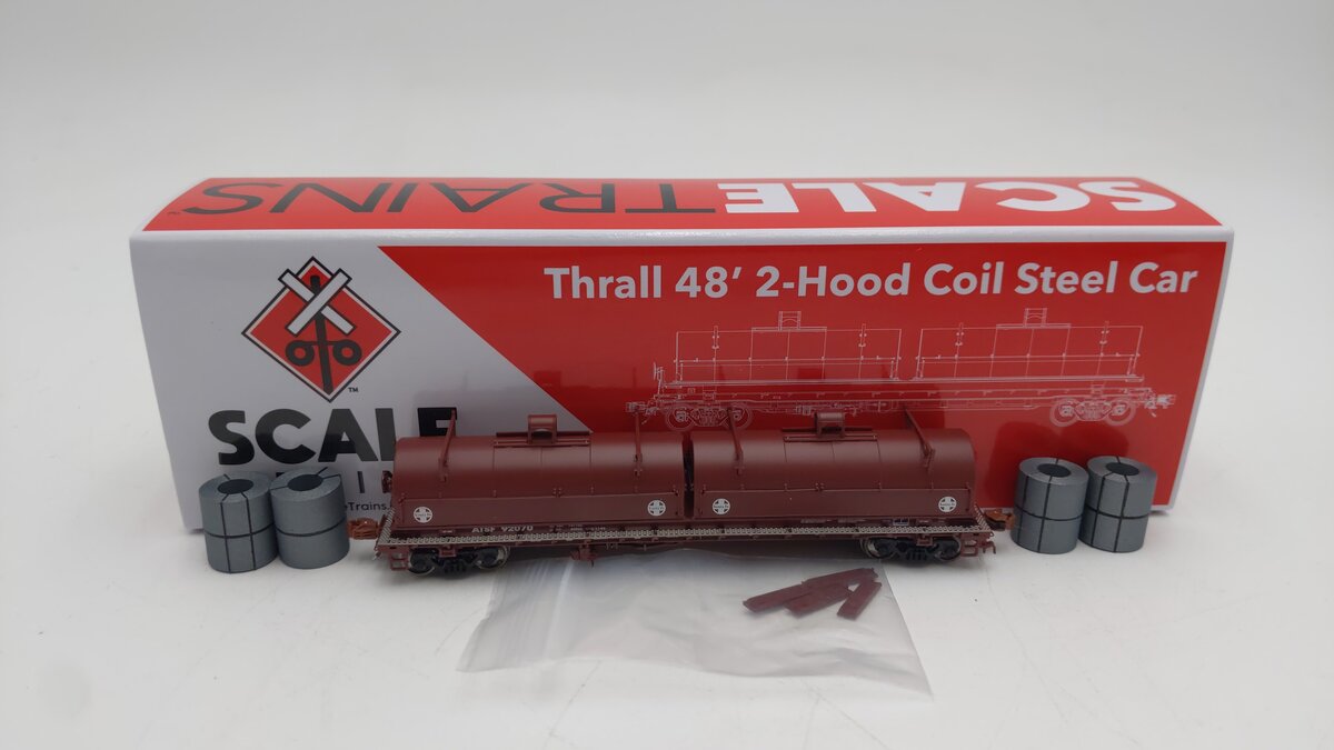Scale Trains SXT38633 N Scale Santa Fe Thrall 48' Steel Coil Car #92070 LN/Box