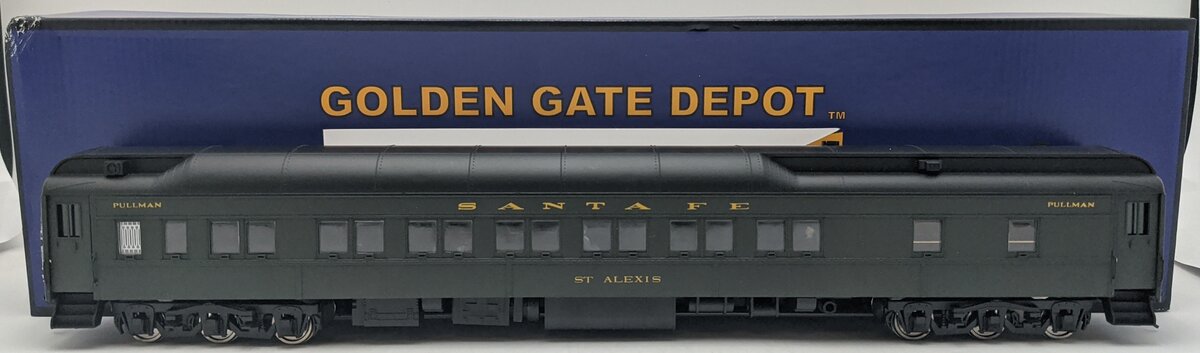 Golden Gate Depot O Santa Fe "St Alexis" 12-1 Pullman Sleeper Car (2-Rail) LN/Box