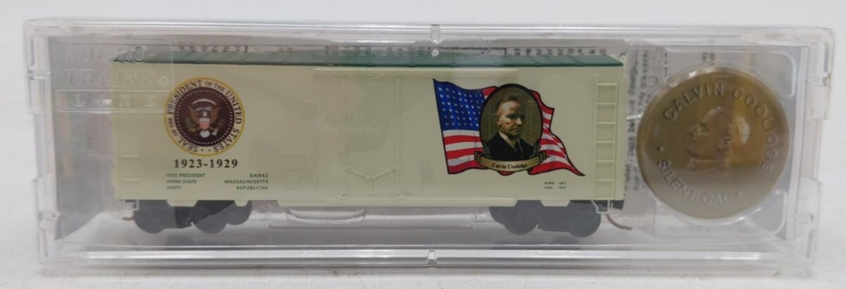 Micro-Trains 07400127 N Scale Calvin Coolidge 40' Boxcar #1923-1929 w/Ladders