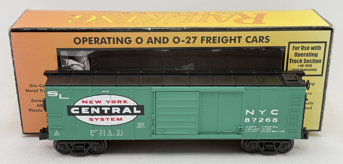 MTH 30-79378 O NYC Operating Boxcar w/Signal Man