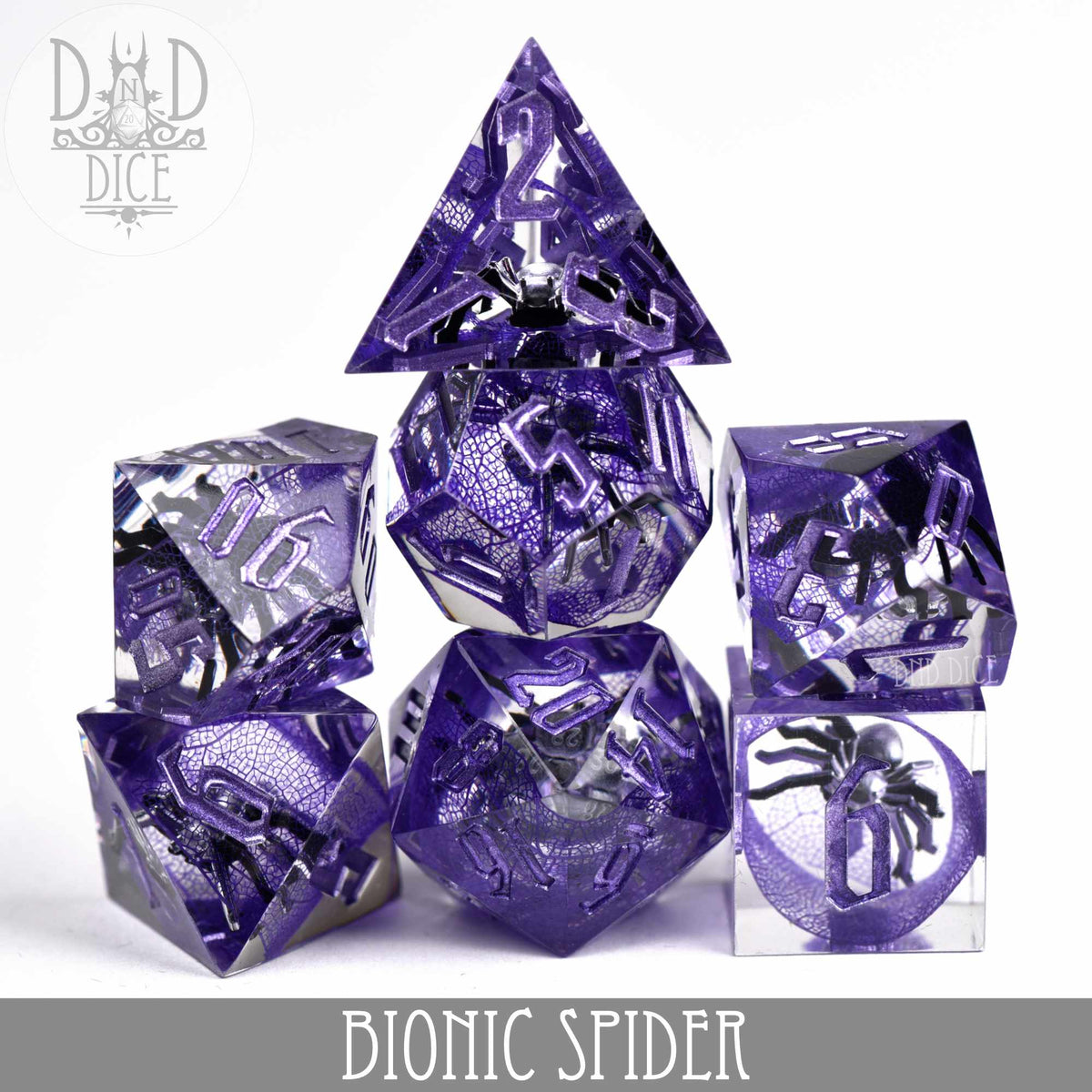 DND DICE Bionic Spider Handmade Dice Set