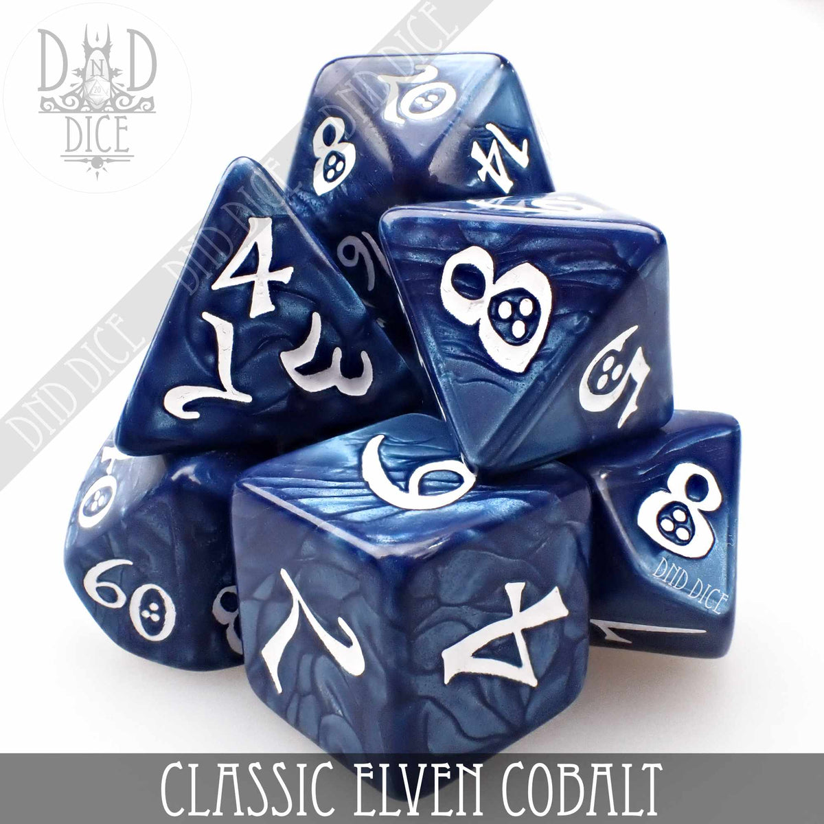 DND DICE Classic Cobalt Dice Set