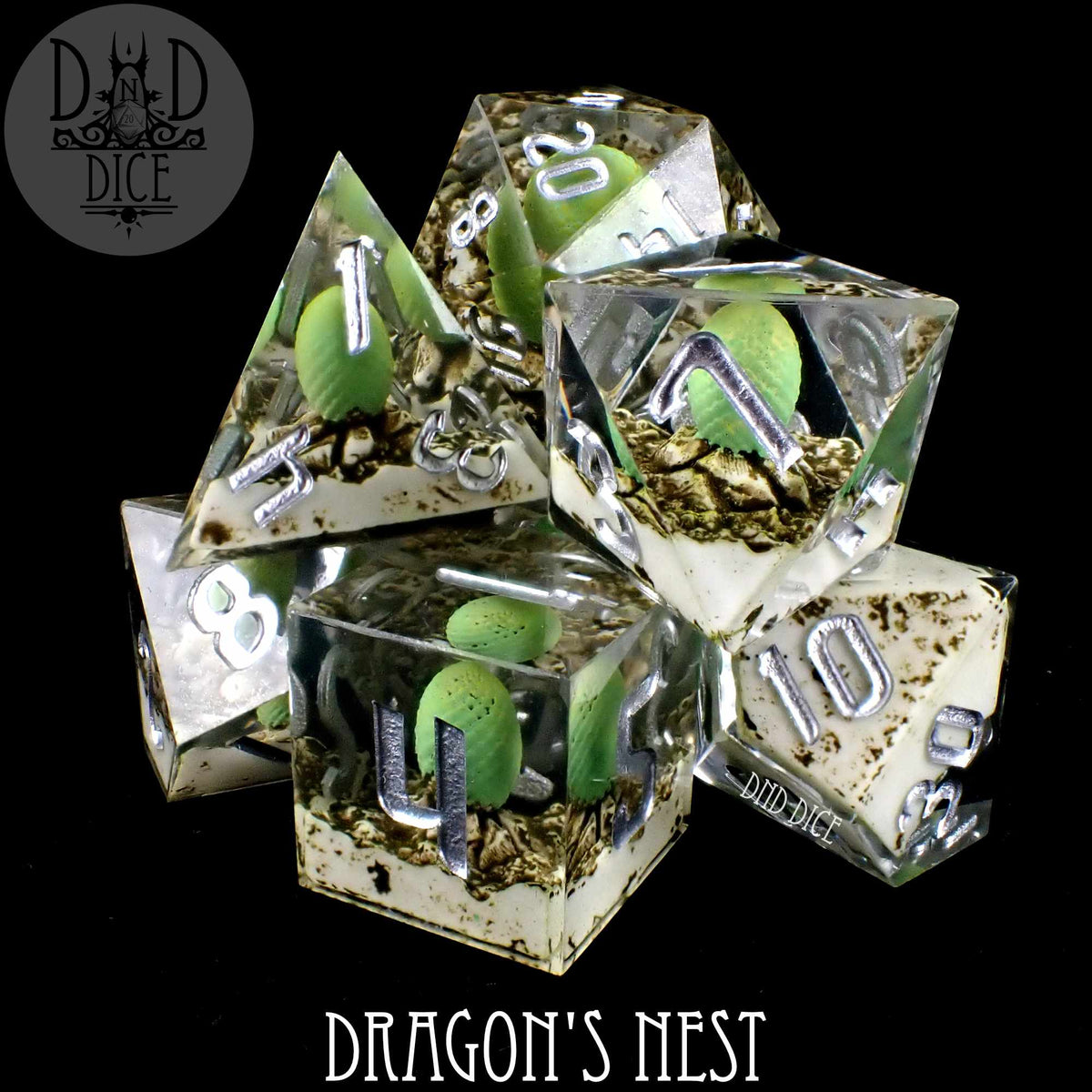 DND DICE Dragon's Nest Handmade Dice Set