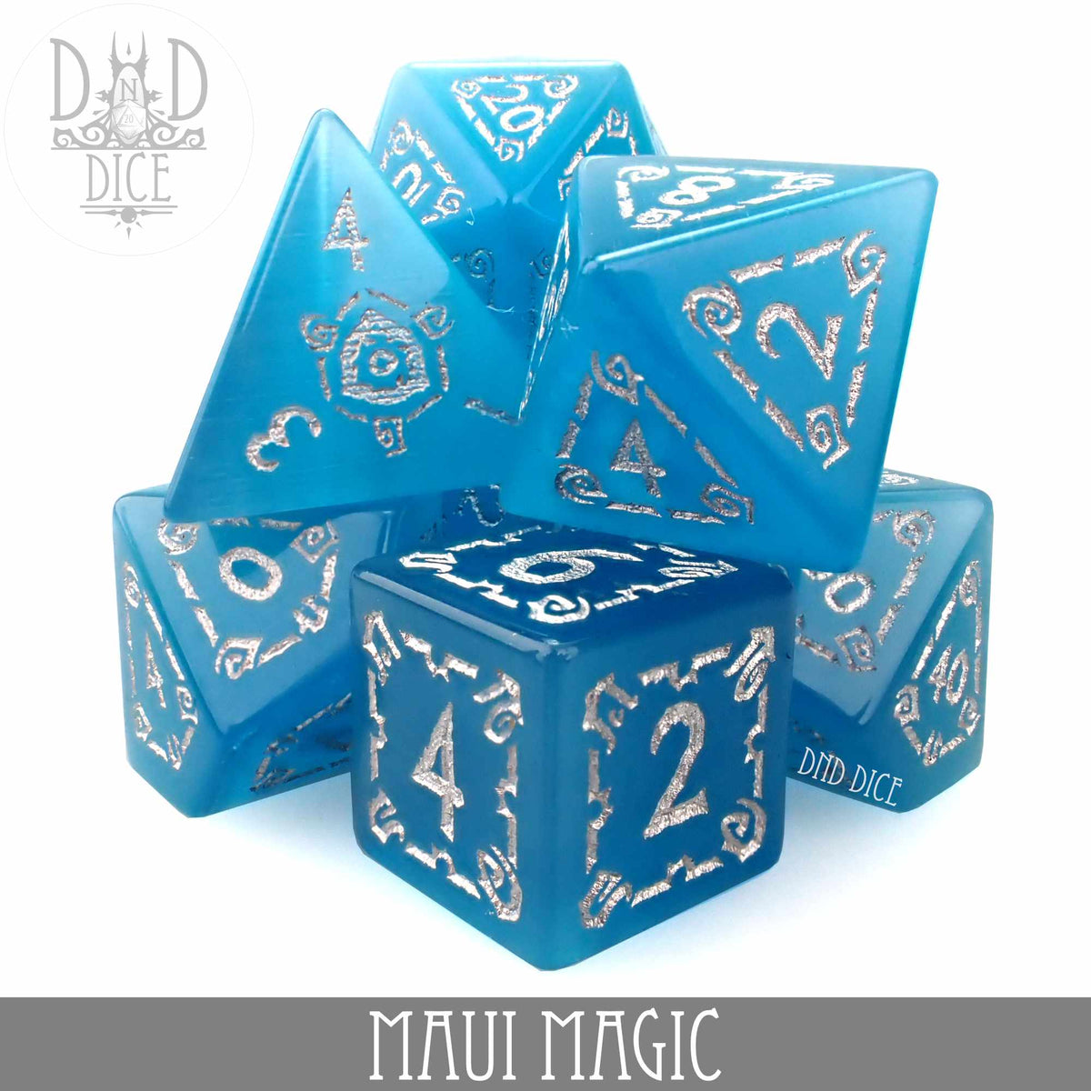 DND DICE Maui Magic Cat's Eye Dice Set