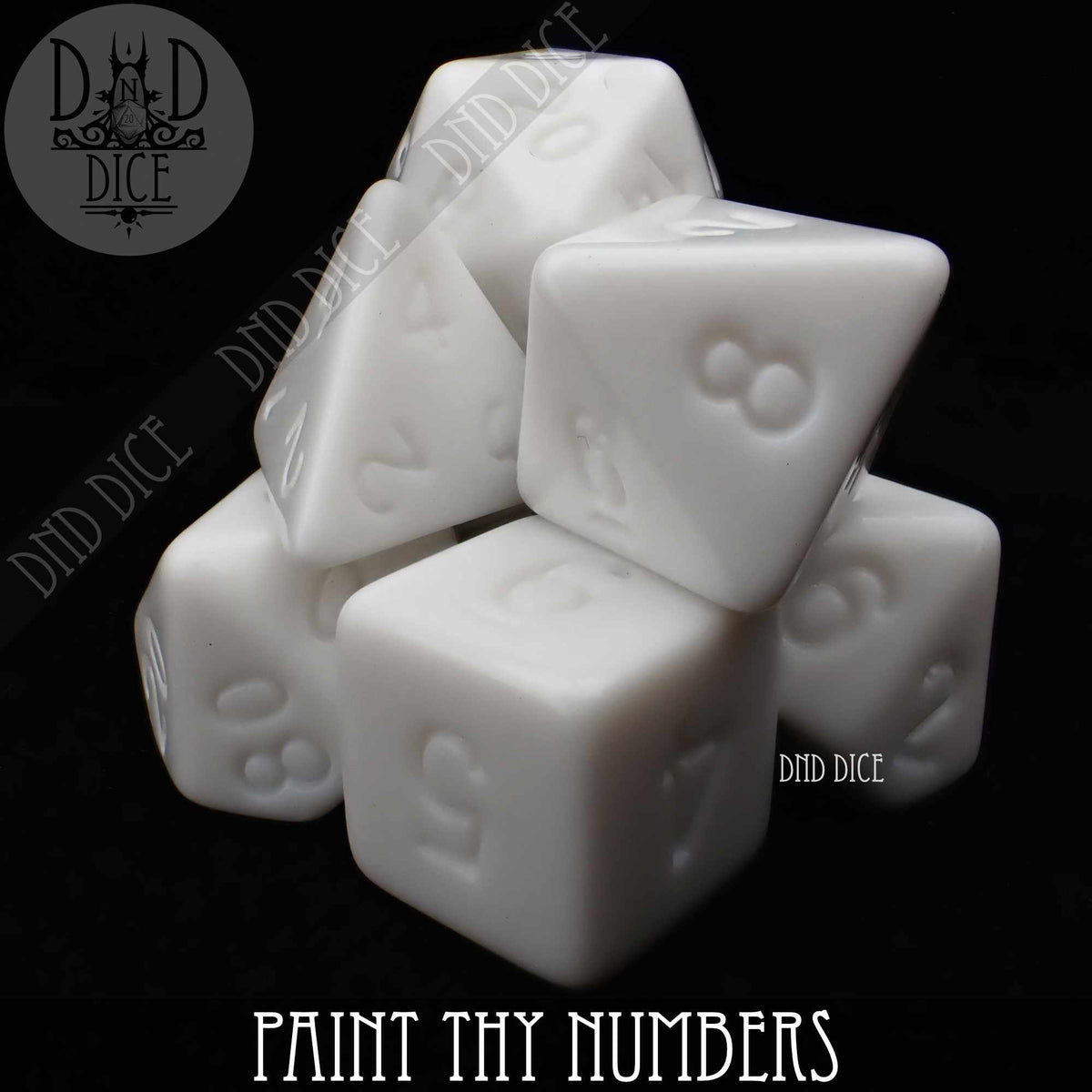 DND DICE Paint Thy Numbers Dice Set