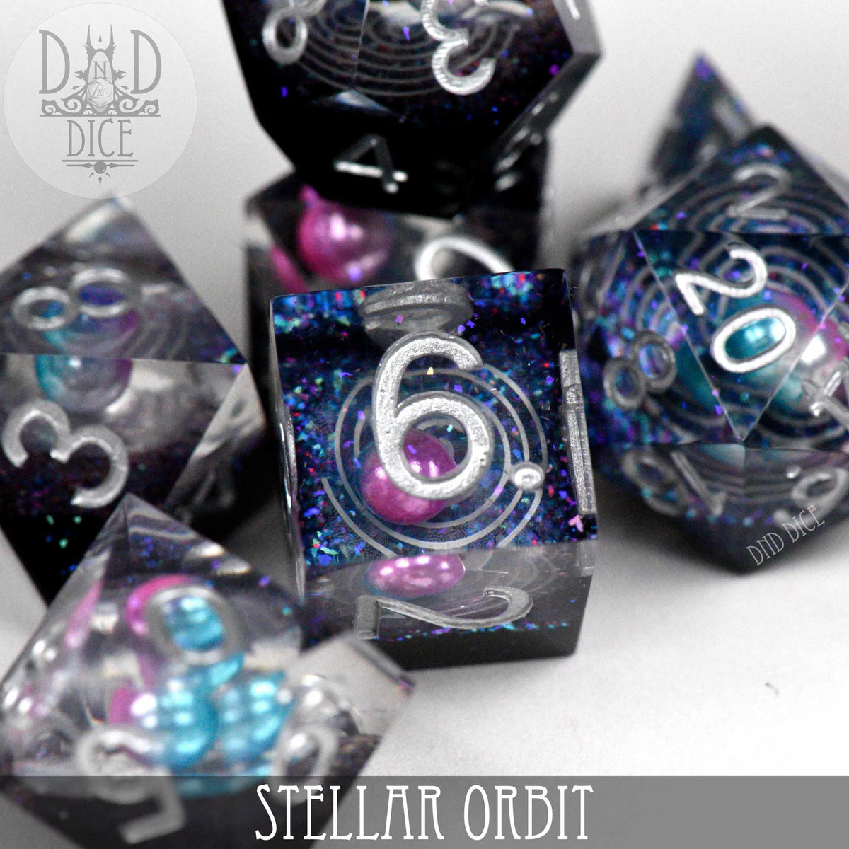 DND DICE Stellar Orbit Handmade Dice Set