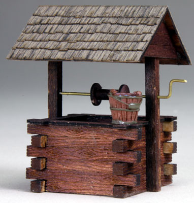 O-SCALE LASER-CUT WISHING WELL