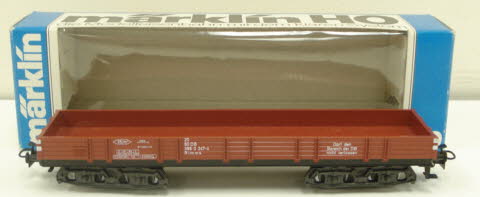 Marklin 4473 HO Scale German Federal Railway Low Side Flatcar