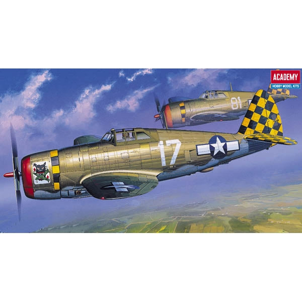 ACADEMY 12492 1/72 P-47D Thunderbolt Razorback Fighter Plane