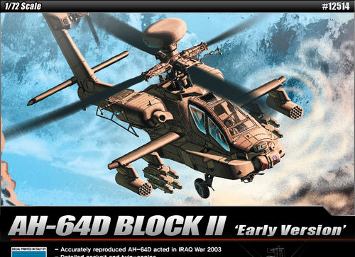 ACADEMY 12514 1/72 AH-64D Block II Helicopter