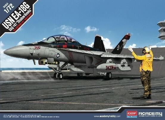 ACADEMY 12560 1/72 USN EA-18G VAQ-141 Shadow Hawks Jet