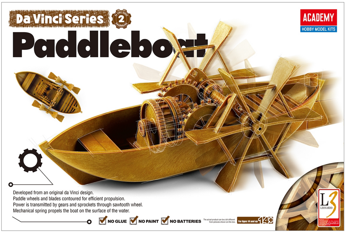 ACADEMY 18130 Da Vinci Series Paddleboat Mechanical