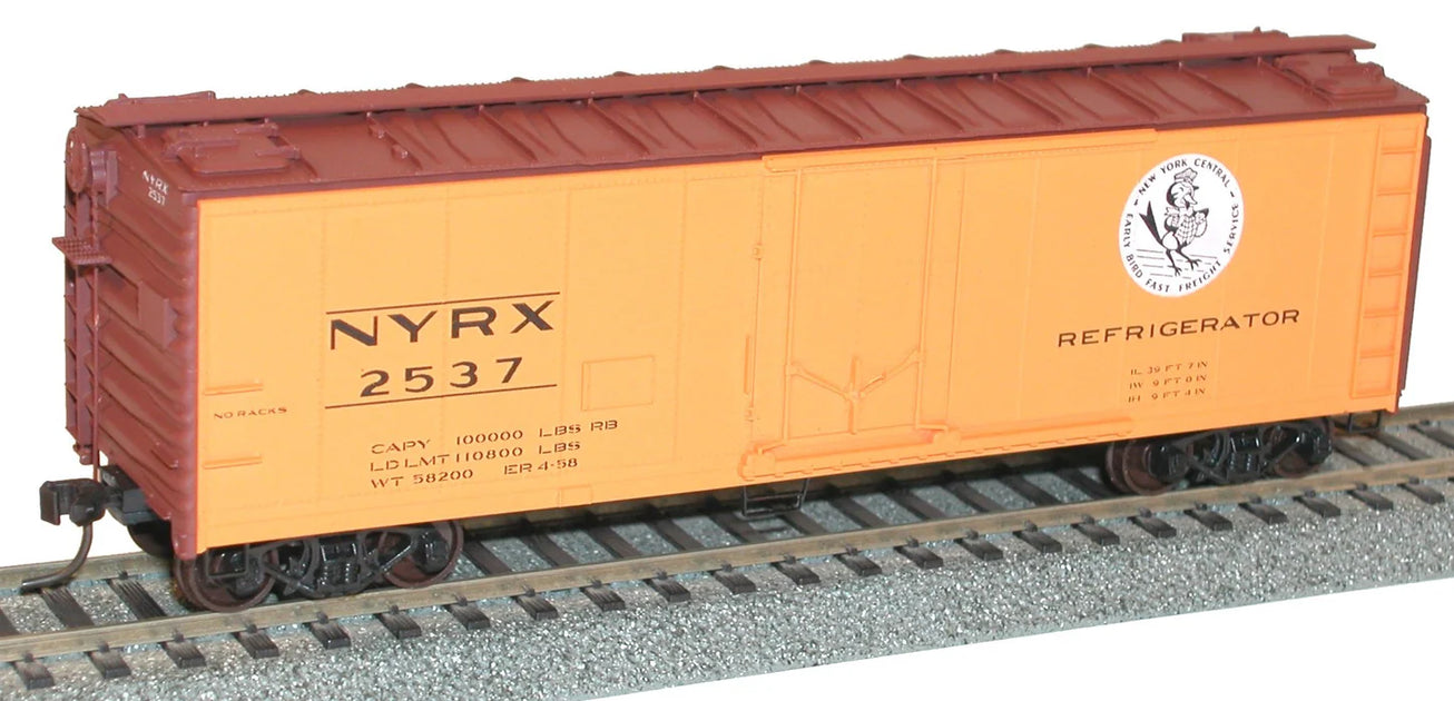 Accurail 8519 HO Scale 40' Steel Reefer Kit New York Central "Early Bird Logo" NYRX 2537