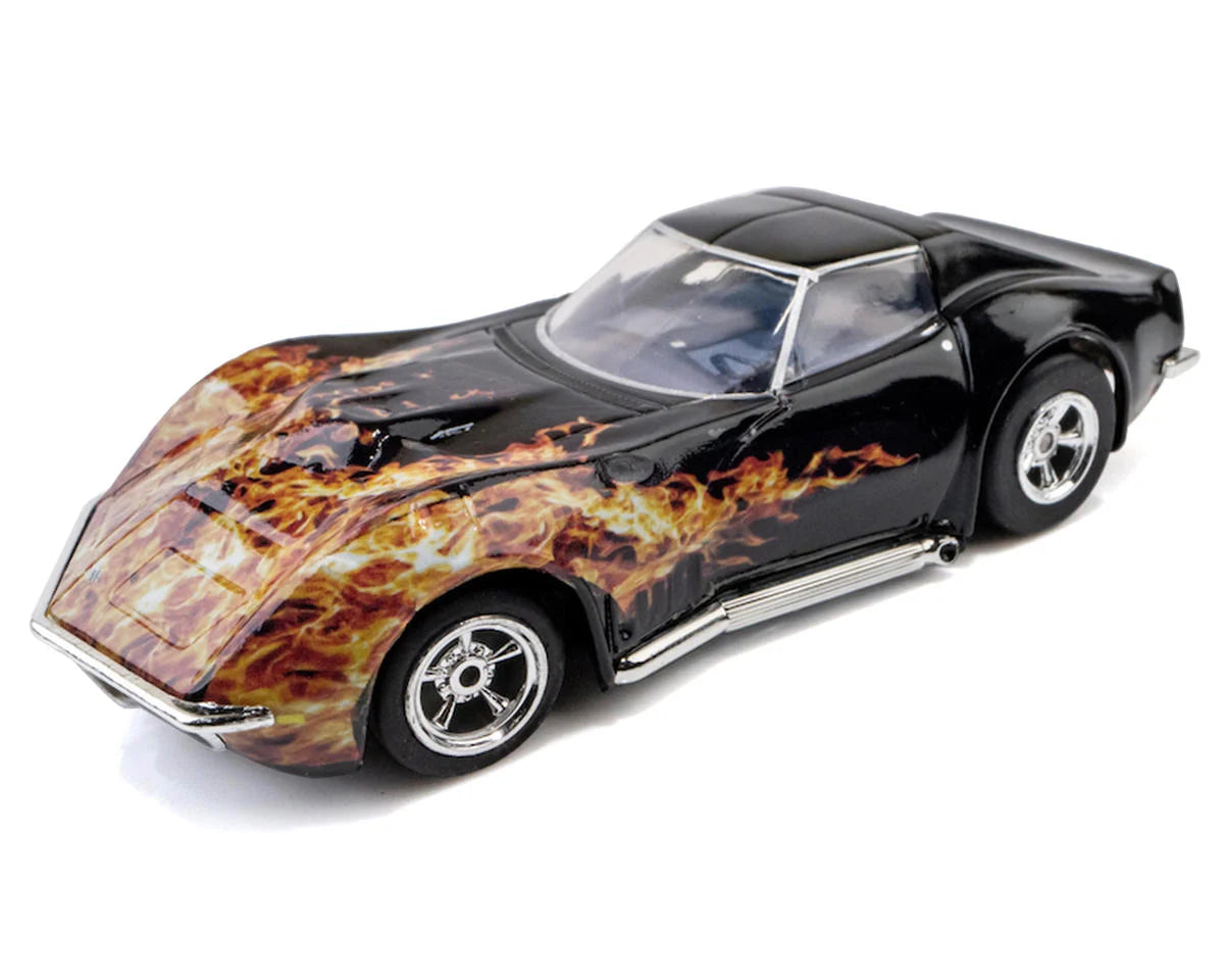 AFX Racing 22051 1968 L88 Corvette (Wildfire Black) Mega G+ HO Scale Slot Car