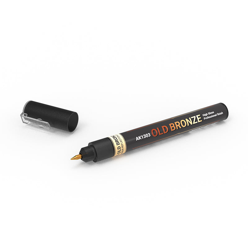 AK Interactive 1303 Metallic Liquid Marker Old Bronze 1mm