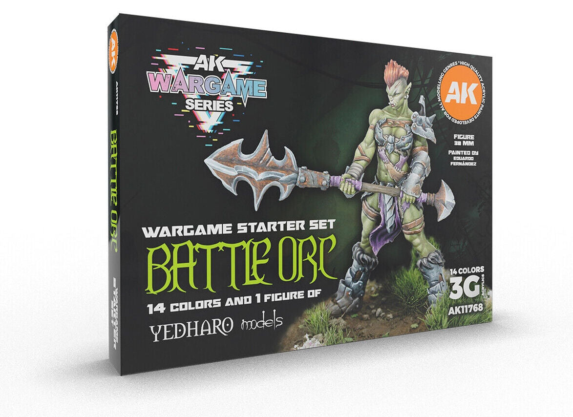 AKI 11768 Wargames Starter Set: Battle Orc 3G Acrylic Paint