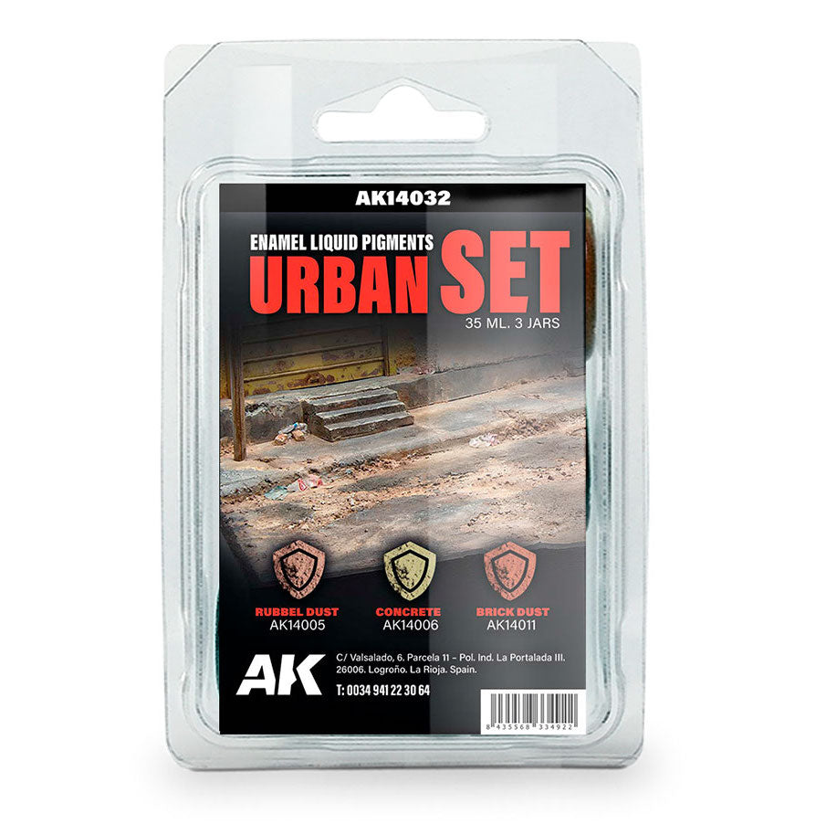 AKI 14032 Urban Liquid Pigment Enamel Set
