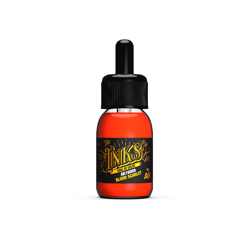 AKI 16009 Inks: Blood Scarlet Acrylic