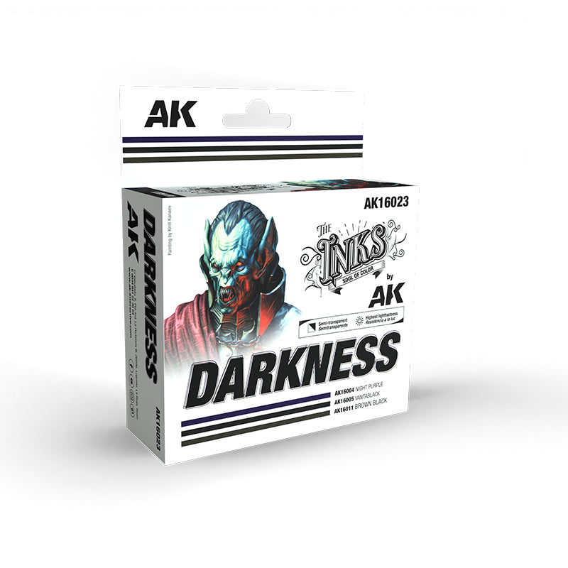 AKI 16023 Inks: Darkness Acrylic Set