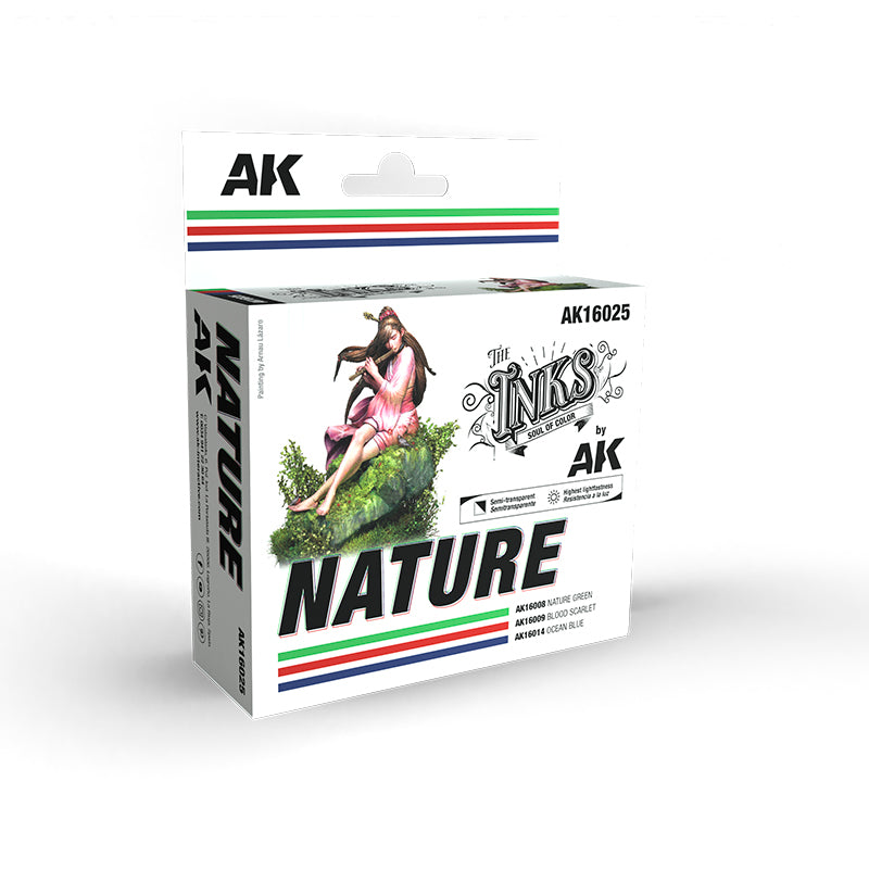 AKI 16025 Inks: Nature Acrylic Set