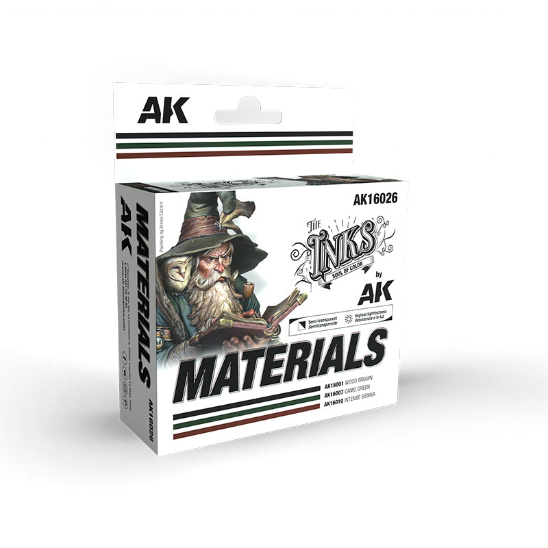AKI 16026 Inks: Materials Acrylic Set