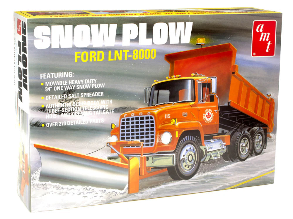 amt 1178 1/25 Ford LNT-8000 Dump Truck with Snow Plow