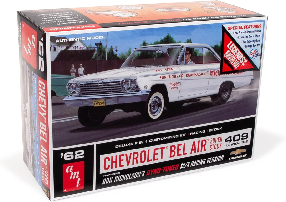 amt 1283 1/25 1962 Chevy Bel Air Super Stock Don Nicholson