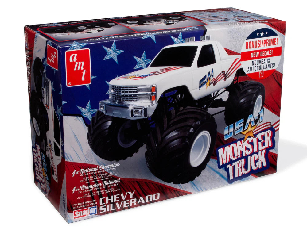 amt 1351 1/32 Chevy Silverado USA-1 Monster Truck