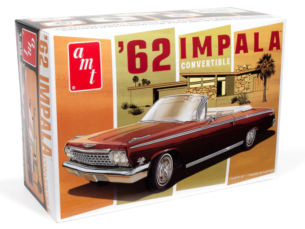 amt 1355 1/25 1962 Chevy Impala Convertible