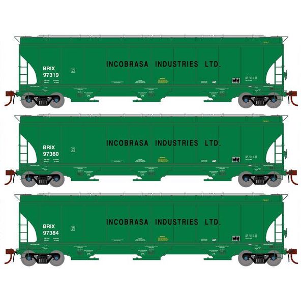 Athearn Genesis G1074 HO Scale Trinity 5161 Covered Hopper Incobrasa Industries BRIX
