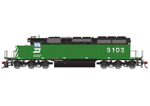 Athearn RTR 1236 HO Scale EMD SD40-2 Burlington Northern BN 8102 DC
