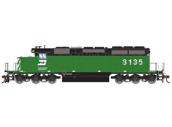 Athearn RTR 1250 HO Scale EMD SD40-2 Burlington Northern BN 8135 DCC/Sound