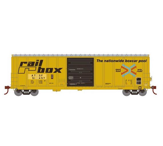 Athearn RTR 1367 HO Scale PS 5277 Boxcar Santa Fe (Ex-Railbox) ATSF 51457