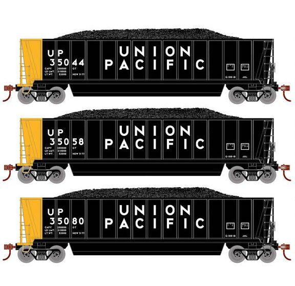 Athearn RTR 1388 HO Scale Bathtub Gondola w/Load Union Pacific UP