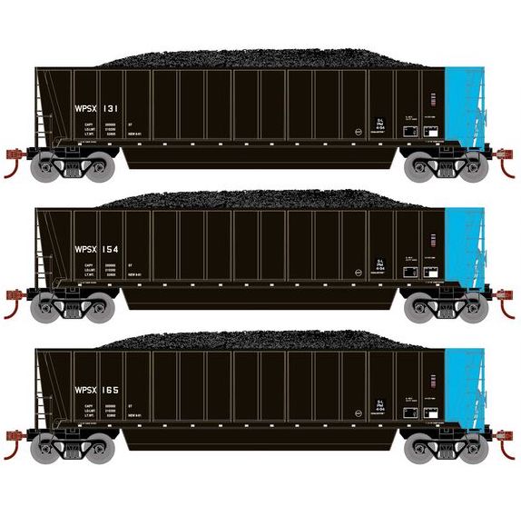 Athearn RTR 1393 HO Scale Bathtub Gondola w/Load Wisconsin Public Service WPSX
